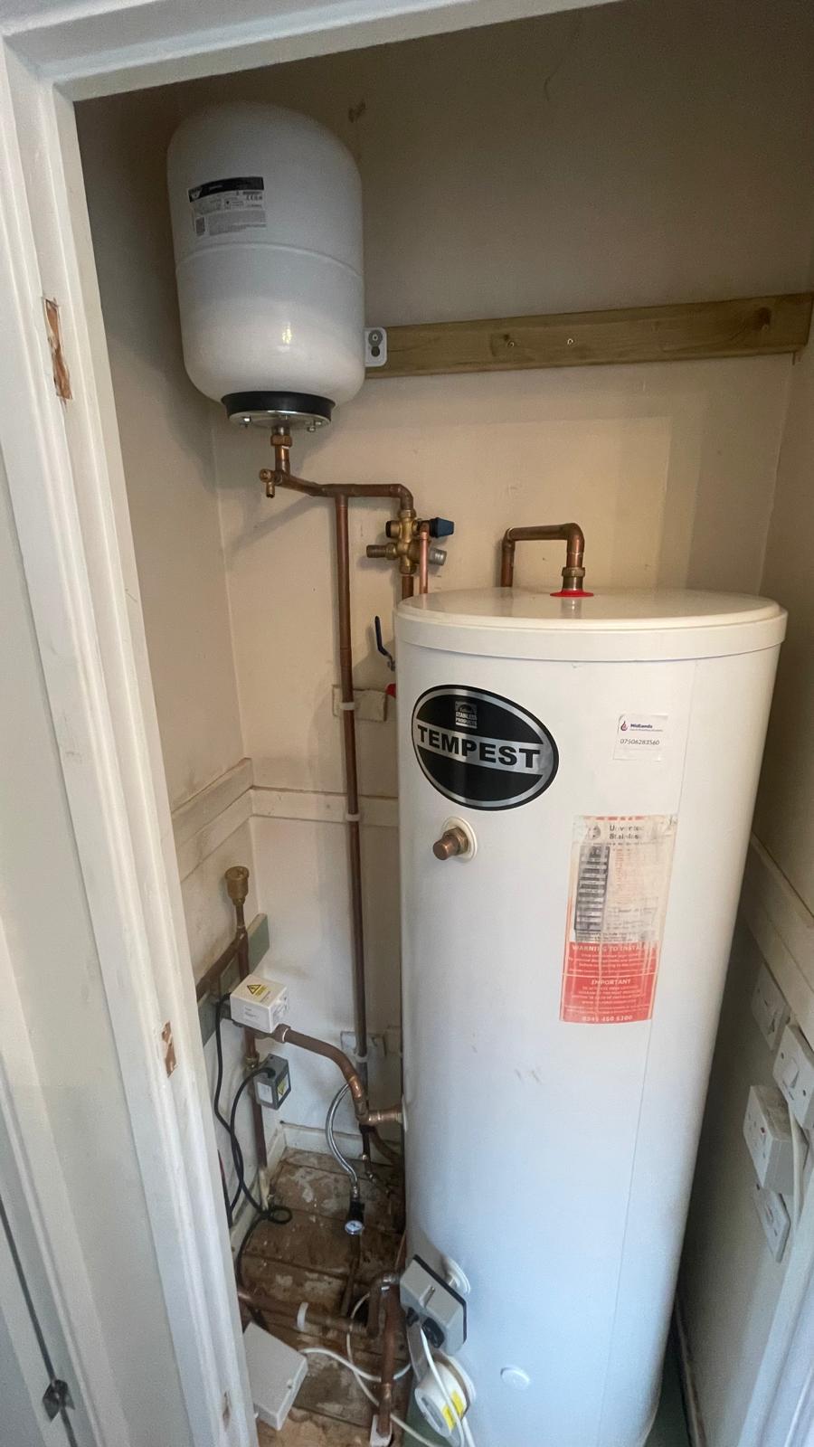 High Flow Hot Water Installed in Cannock